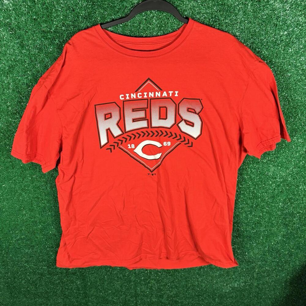 Fanatics Cincinnati Reds Baseball Red Short Sleeve T-Shirt 2XL